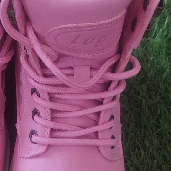 LUGZ PinK "Slip Resistant" Work-Boots: Size 7 Outdoor/Hike/Walking - Picture 2 of 9
